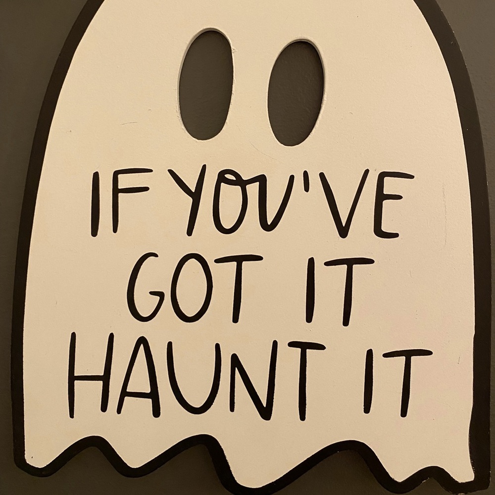 Target Halloween Decor - Ghost Sign